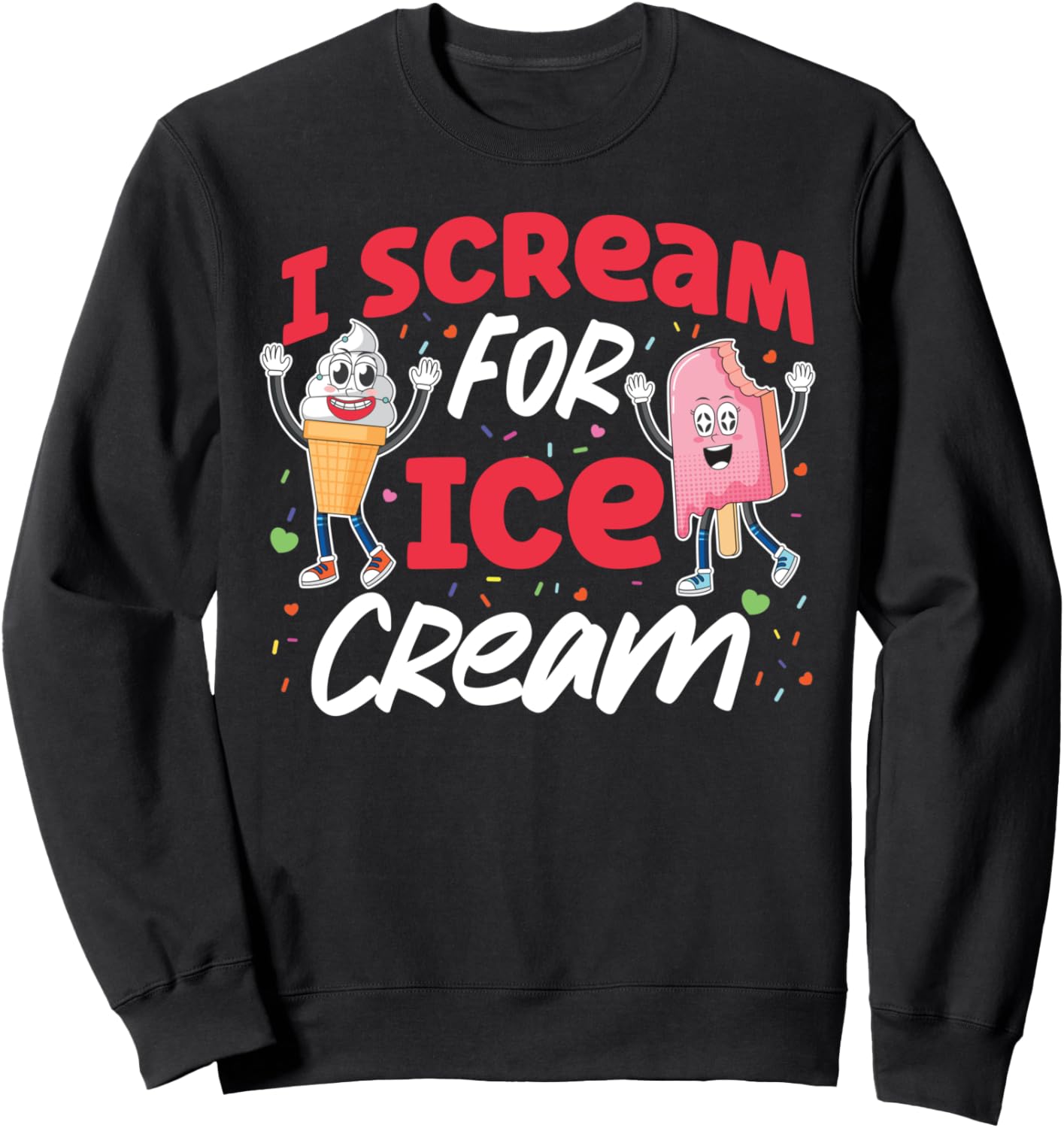 

Толстовка с надписью Ice Cream Pun Cone Popsicle I Scream For Ice Cream Cute Ice Cream Lover Boy Girl Hs0, черный