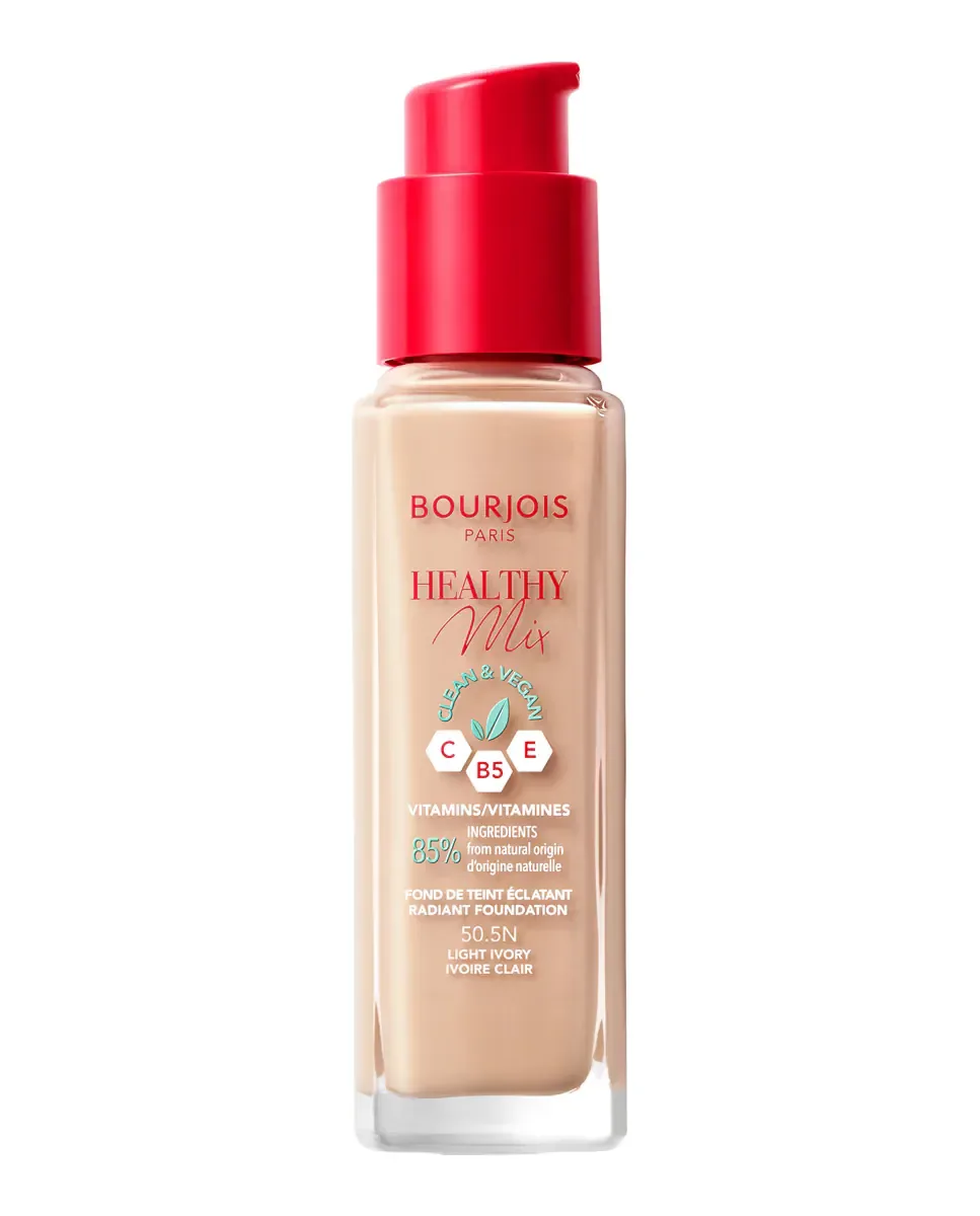 Тональная основа Healthy Mix Clean & Vegan Bourjois, 505 - Light Ivory — фото 2