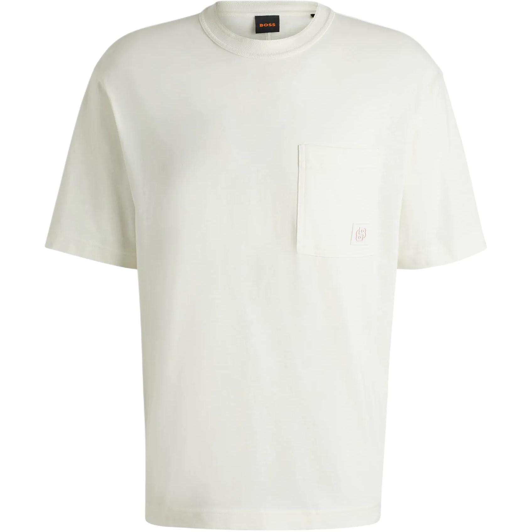 

HUGO BOSS Футболка мужская экрю, Белый, HUGO BOSS Футболка мужская экрю