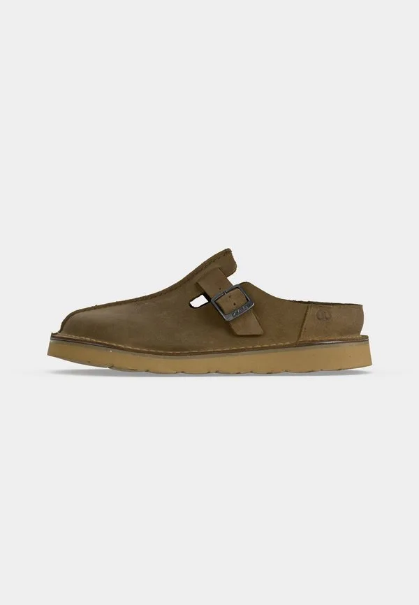 Тапочки-Мулы solsbury Clarks, Khaki — фото 2