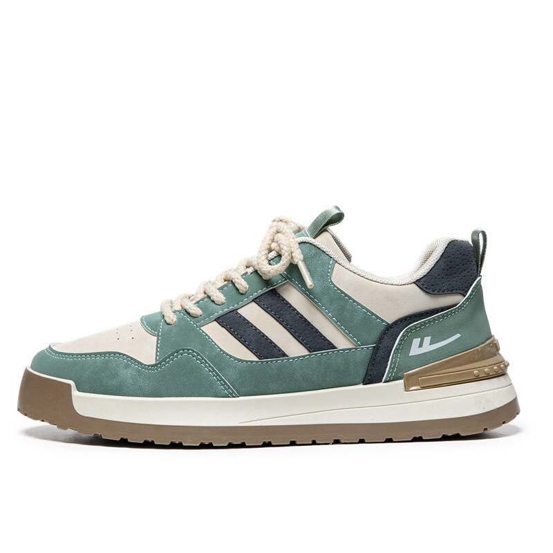 

Кроссовки WARRIOR Skateboarding Shoes Men Low-top Light Green/navy/brown, зеленый