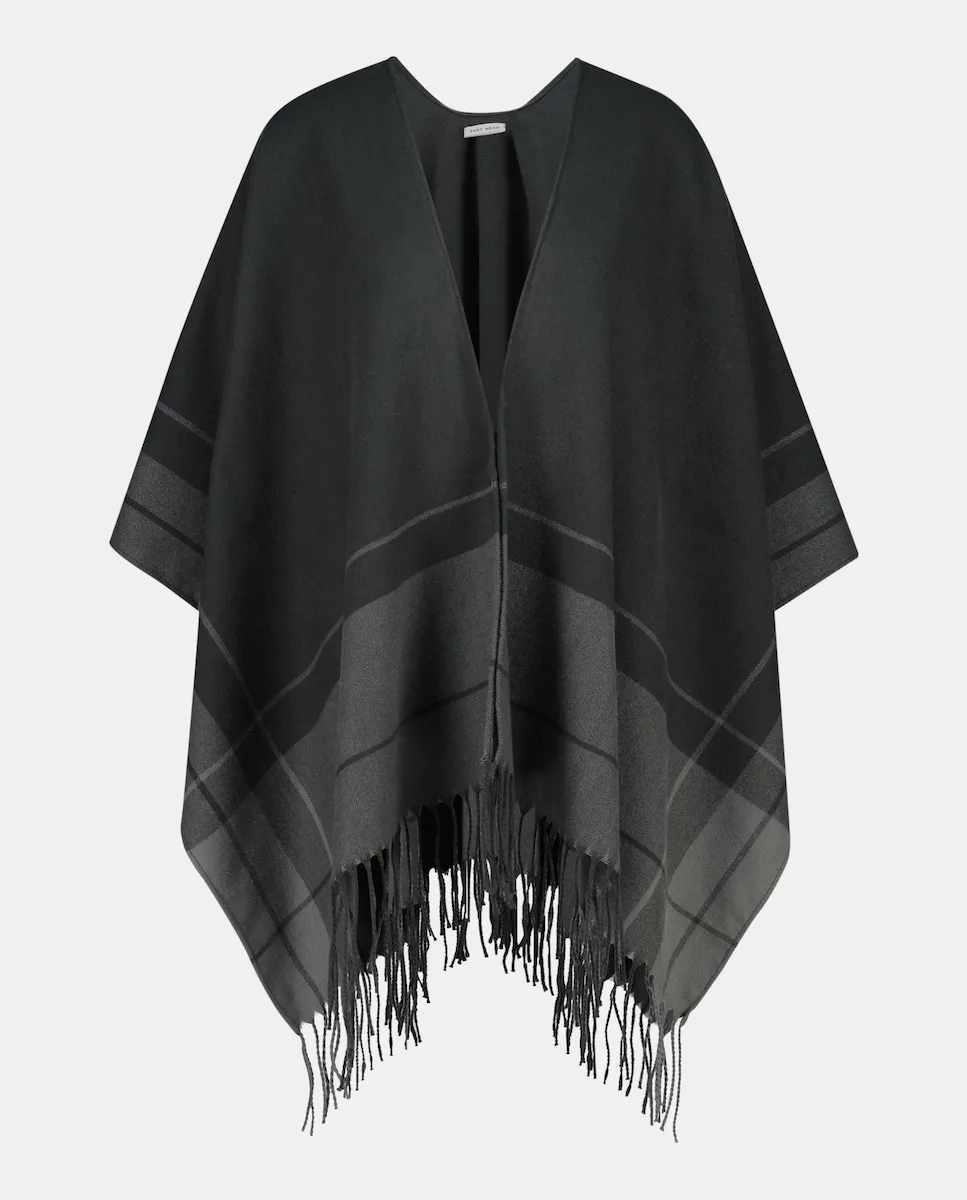 

Женское пончо с принтом Easy Wear, светло-серый