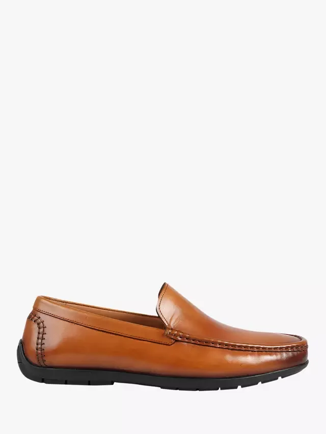 Мокасины Rawston Wide Fit из кожи Jones Bootmaker, Tan