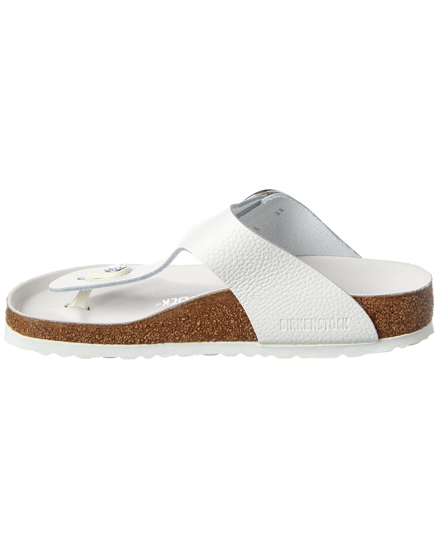Birkenstock Gizeh Big Buckle Leather Sandal, белый — фото 2