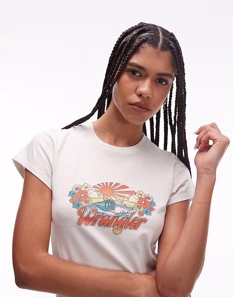 

Белая футболка Wrangler Band Vintage