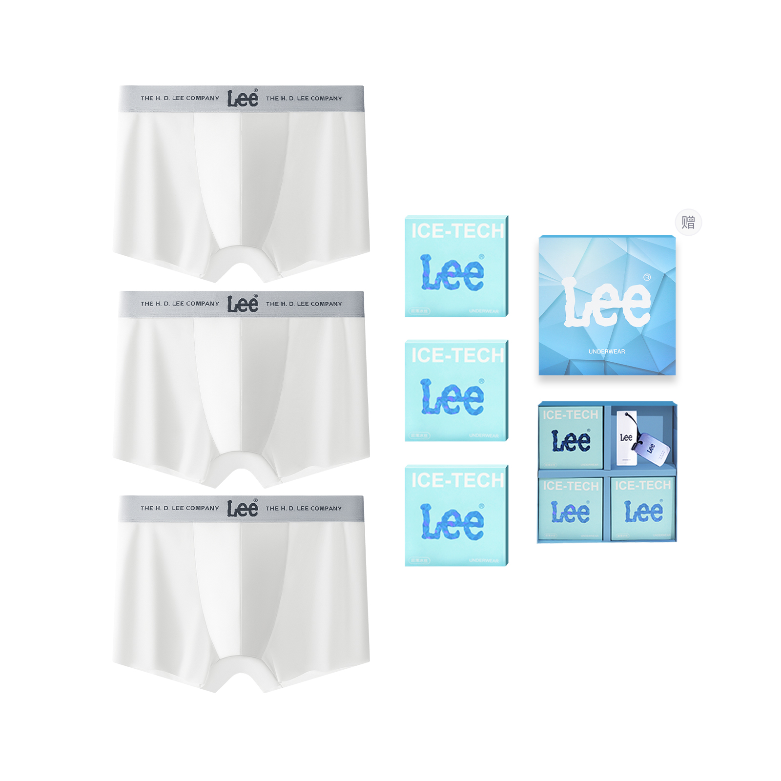 

Трусы Cordura мужские боксеры 3 шт Lee, белый