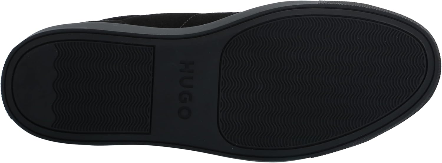 Высокие кроссовки Hugo Mens Essential Cupsole из замши, Black Currant — фото 4