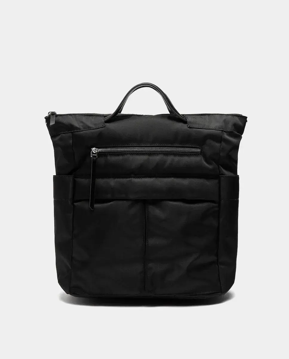 

Женская сумка для ноутбука 13 дюймов с несколькими положениями, застежкой-молнией и различными отделениями Parfois, черный