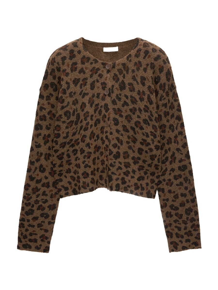 

Вязаный кардиган Pull&Bear Knit Cardigan, цвет brown/chocolate/dark brown