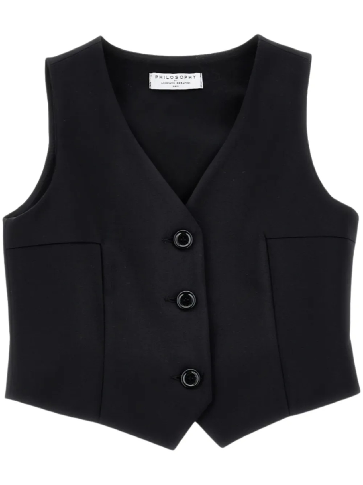 

Philosophy Di Lorenzo Serafini Kids жилет из смесового хлопка, черный