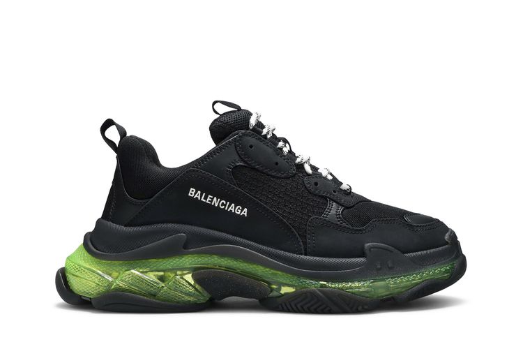 

Кроссовки Balenciaga Triple S Sneaker 'Black Yellow Fluo', черный
