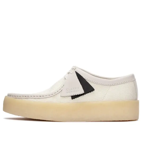 

Кроссовки wallabee cup textile 'off white' Clarks, белый