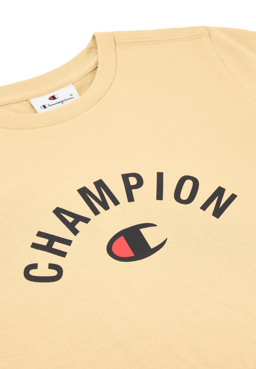 Футболка с принтом Champion, светло-коричневый — фото 3