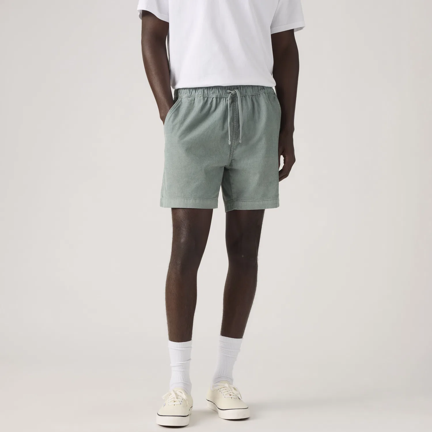 Мужские шорты из вельвета Easy Corduroy 6 дюймов Levi's, Grey — фото 2