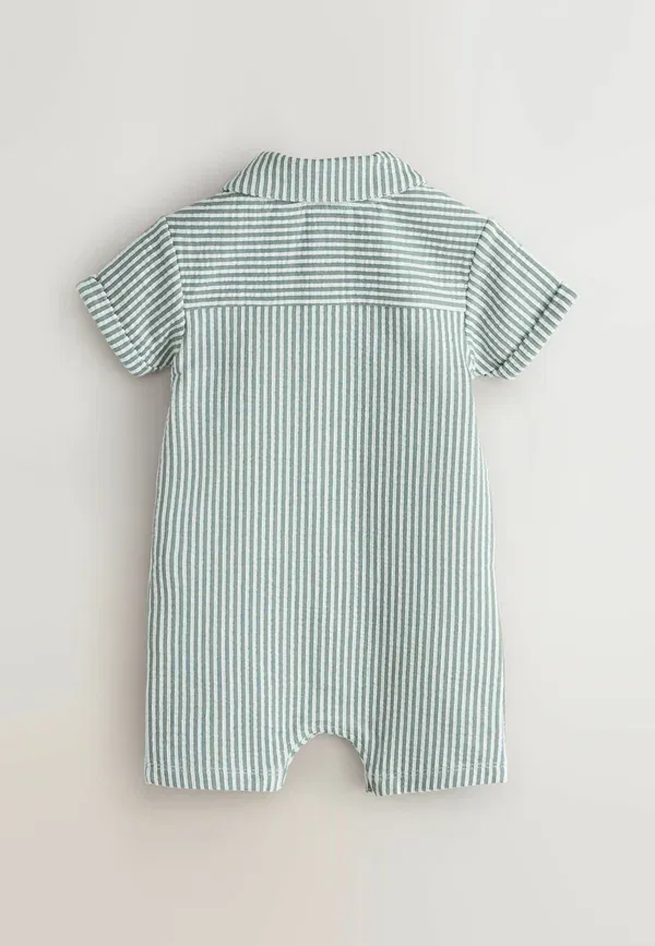Комбинезон Regular fit textured stripe romper Baker By Ted Baker, зелёно-белый — фото 2