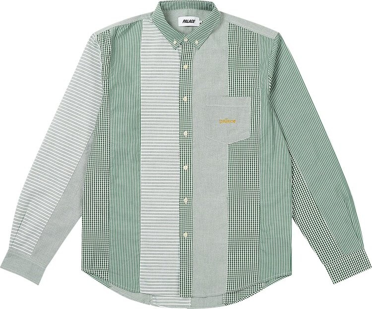 

Рубашка Palace Patchwork Stripe 'Green', зеленый