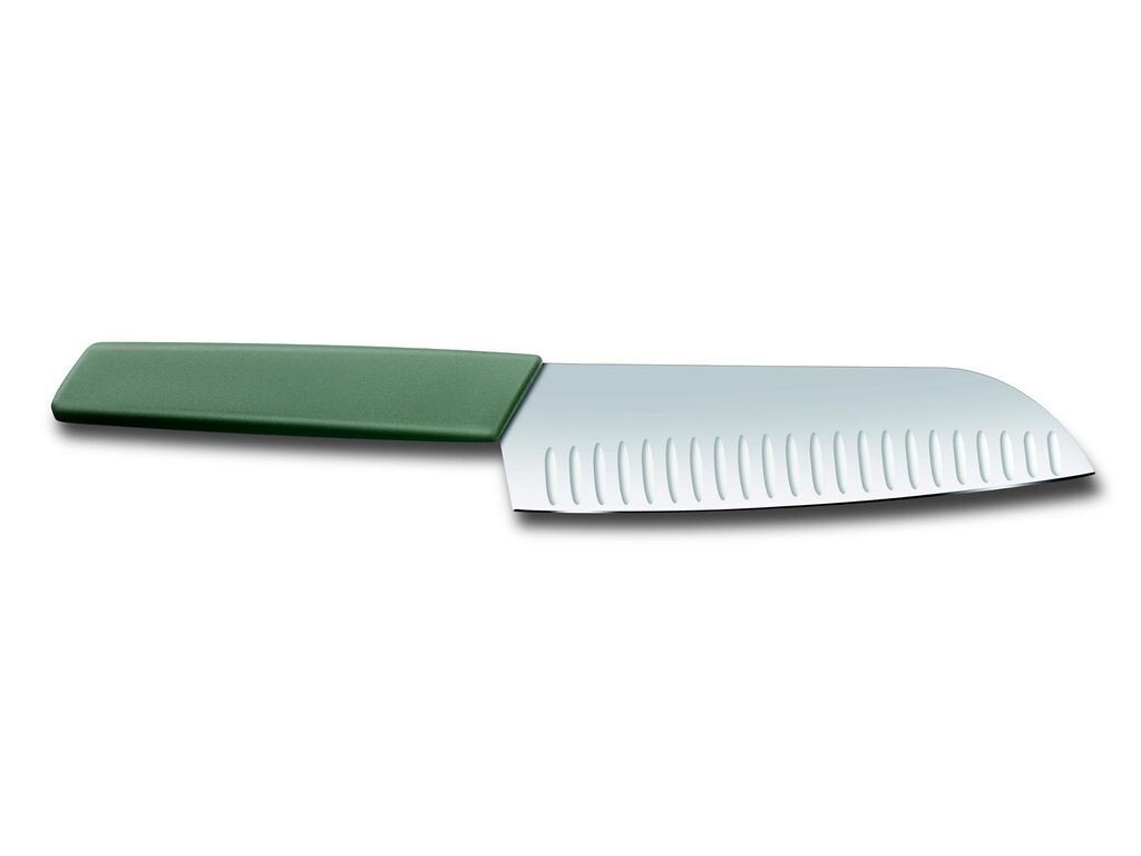 

Нож Victorinox Swiss Modern Santoku, черпак, 17 см, оливковый блистер Victorinox Swiss Army