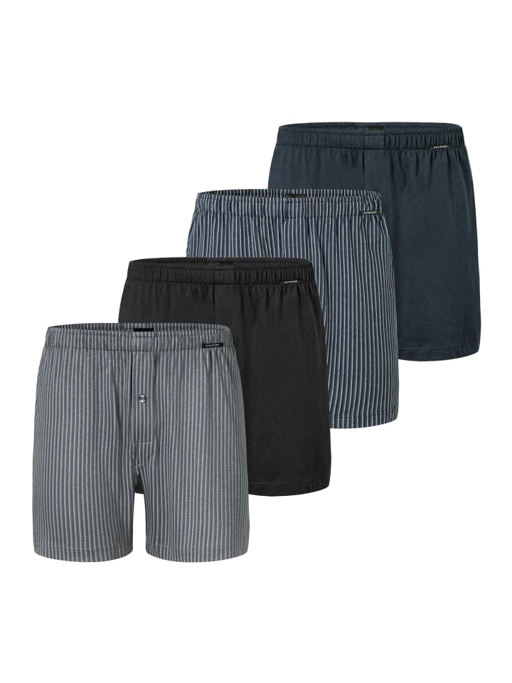 

Трусы боксеры Schiesser, цвет grau/schwarz/blau