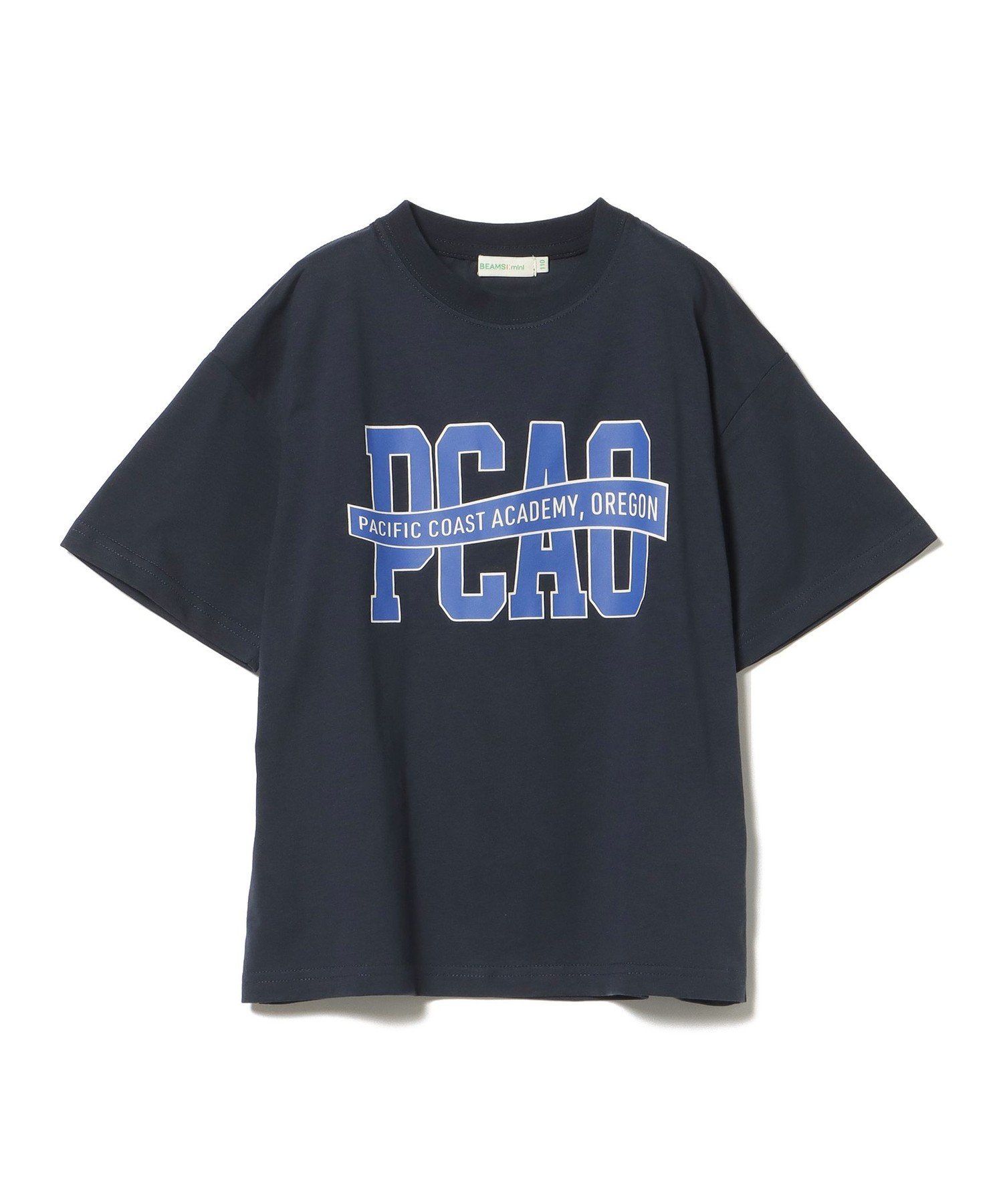 Большая футболка для скейтеров (90–150 см) BEAMS mini, NAVY