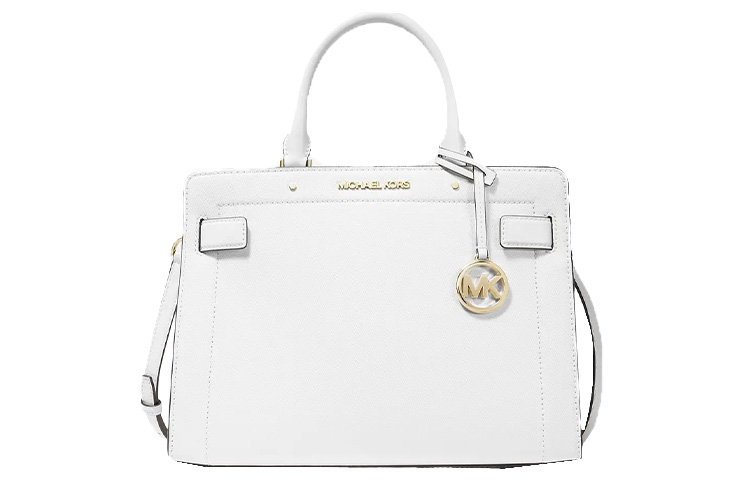 

Rayne Кожаная Плечевая Сумка Через Плечо Среднего Размера Женская Белая MICHAEL KORS
