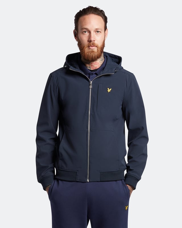 

Синяя куртка из софтшелла Lyle & Scott, синий