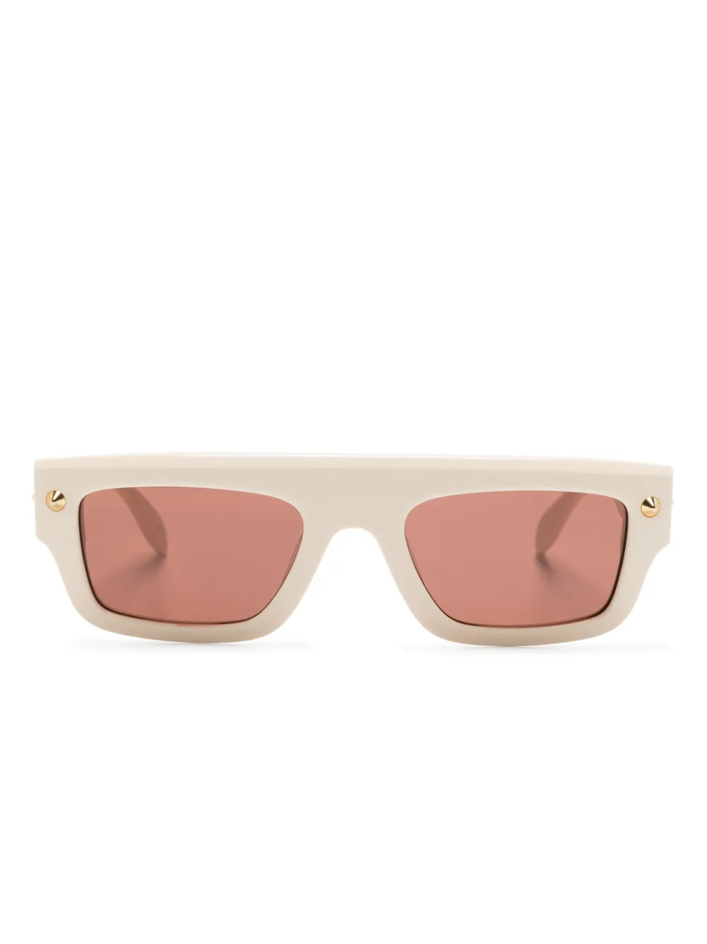 

Солнцезащитные очки в прямоугольной оправе Alexander McQueen Eyewear, нейтральный
