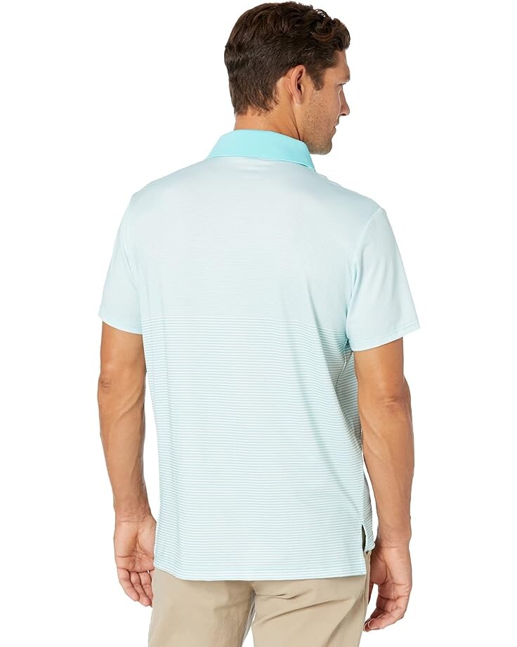 

Рубашка U.S. POLO ASSN. Short Sleeve Printed Performance Jersey Knit Shirt, цвет Aqua Fresh