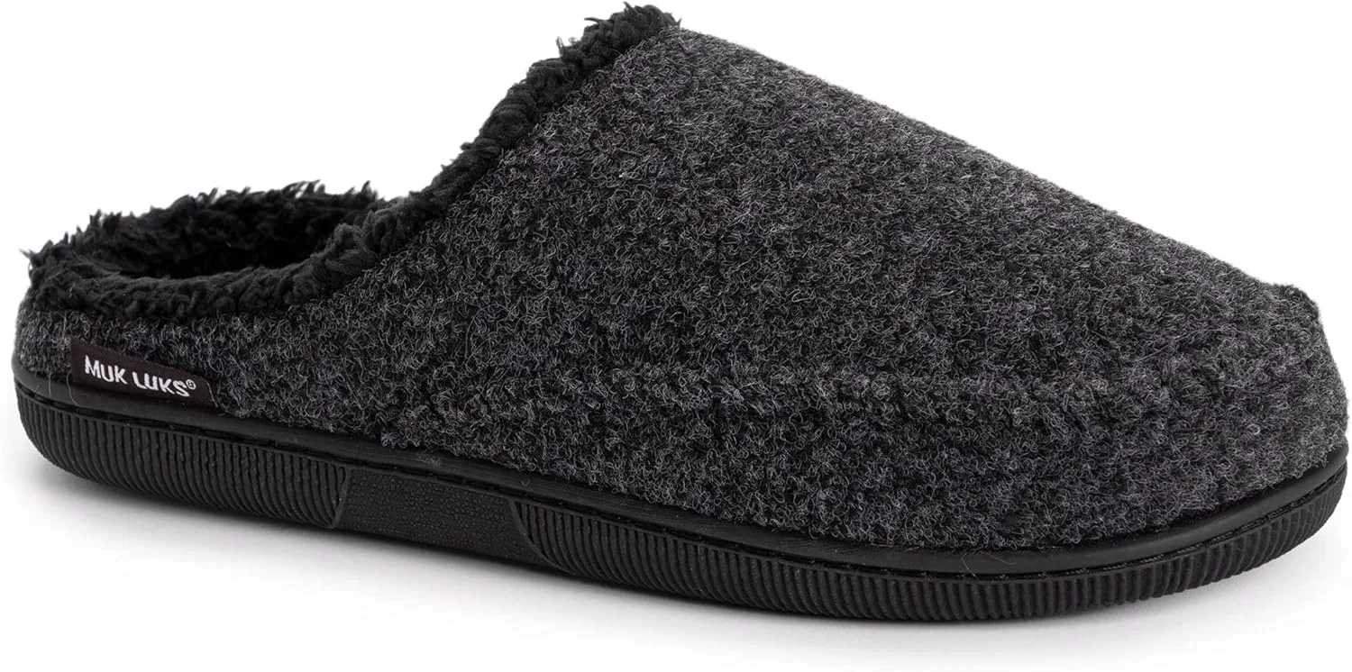Тапочки из искусственной шерсти MUK LUKS, черный