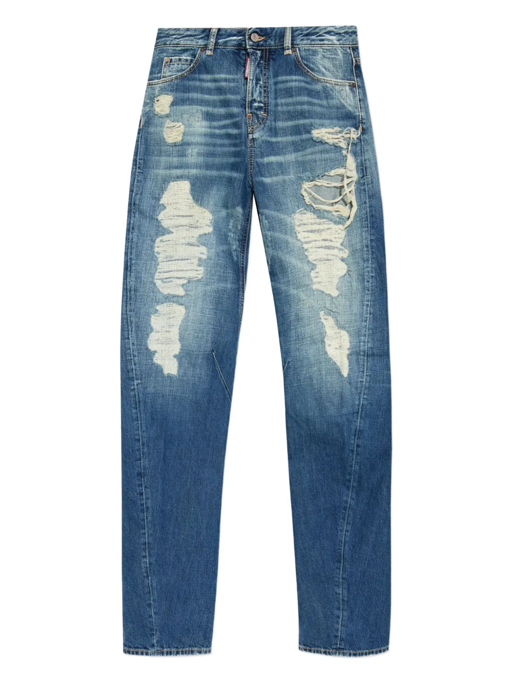 

Джинсы свободного кроя с эффектом потертости DSQUARED2, синий