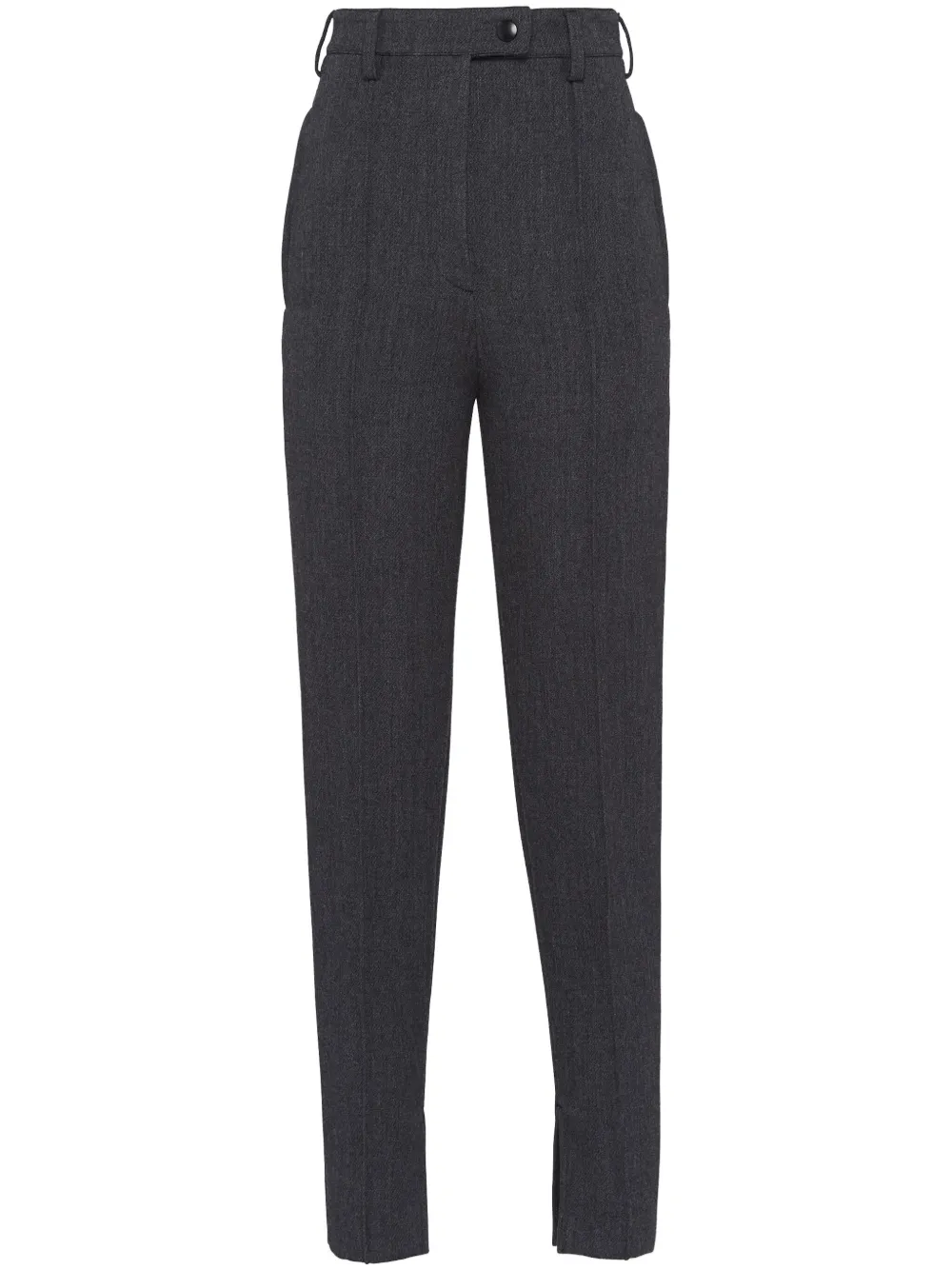 

Брюки с завышенной талией Prada, серый