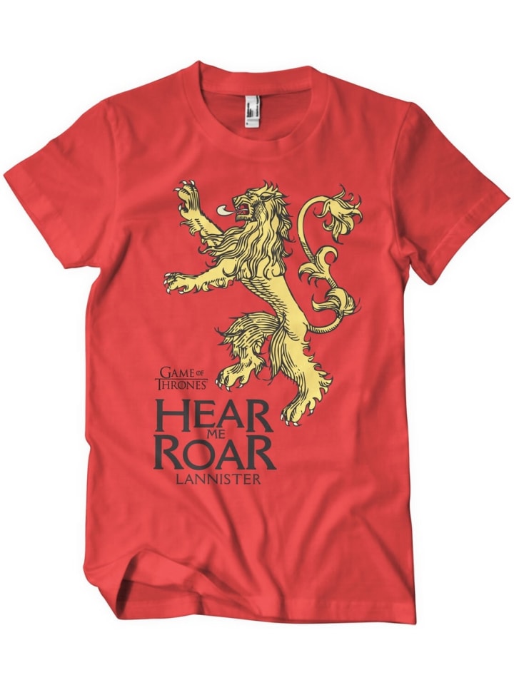 

Футболка LannisterHear Me Roar T-Shirt Game of Thrones, красный