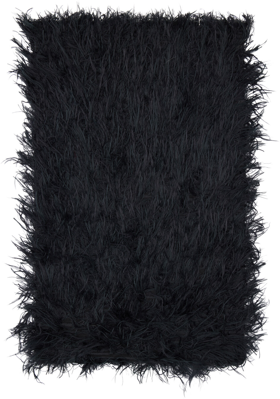 

Черный прямоугольный шарф Dries Van Noten