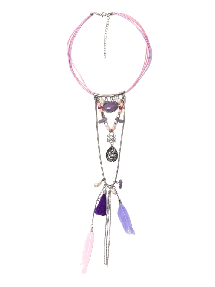 

Collezione alessandro Короткое ожерелье «Ида» розового цвета