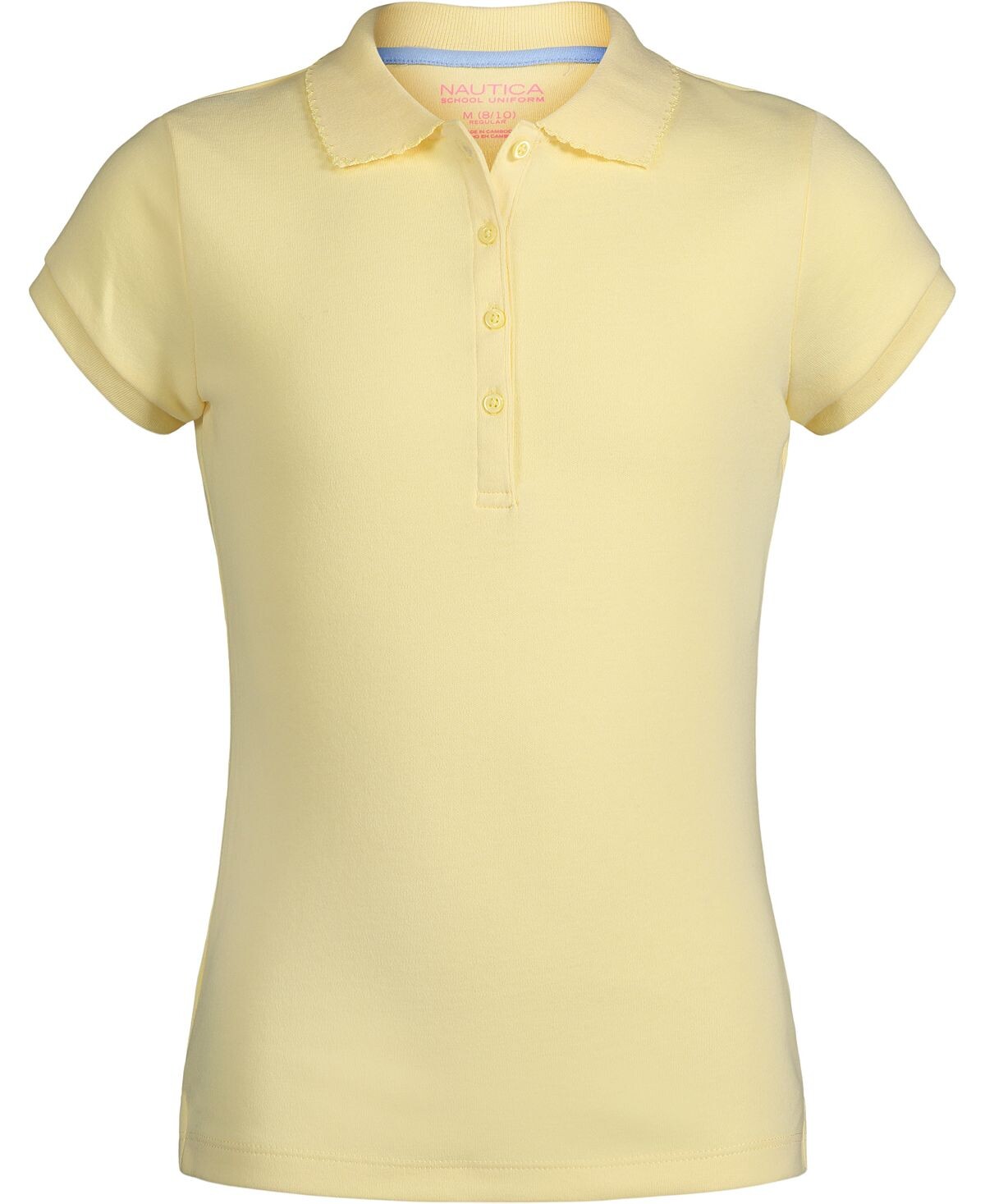 

Рубашка поло интерлок с короткими рукавами и униформой для больших девочек Nautica