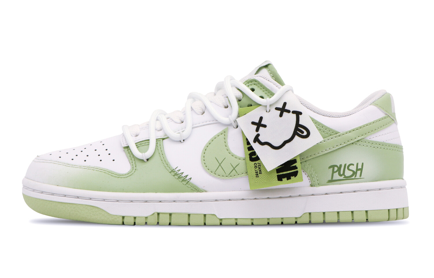 

Кроссовки Nike Dunk Skateboarding Shoes Men Low-top White, цвет Matcha