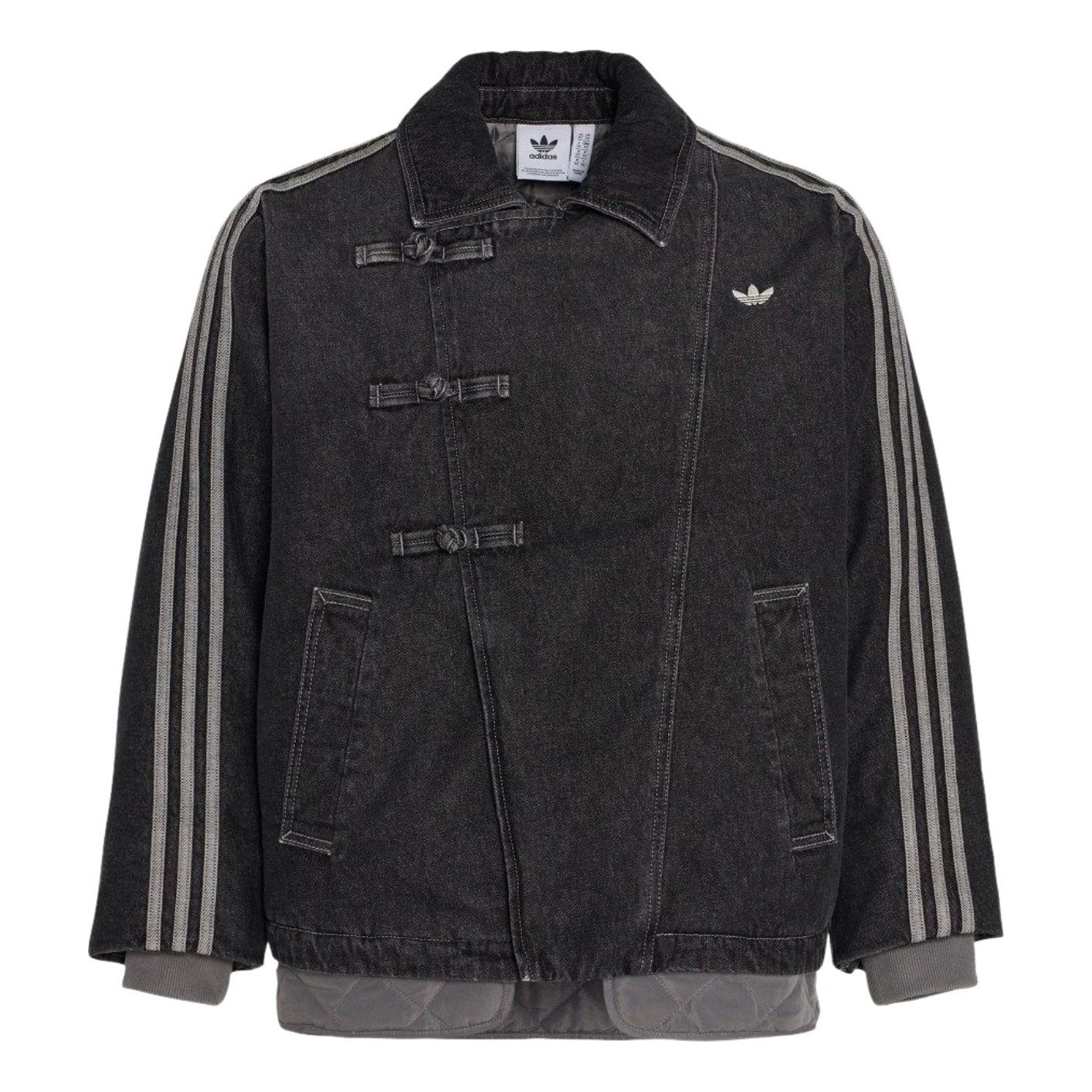 

Куртка Adidas New Year Pad Jacket, азиатский размер 'Medium', черный деним