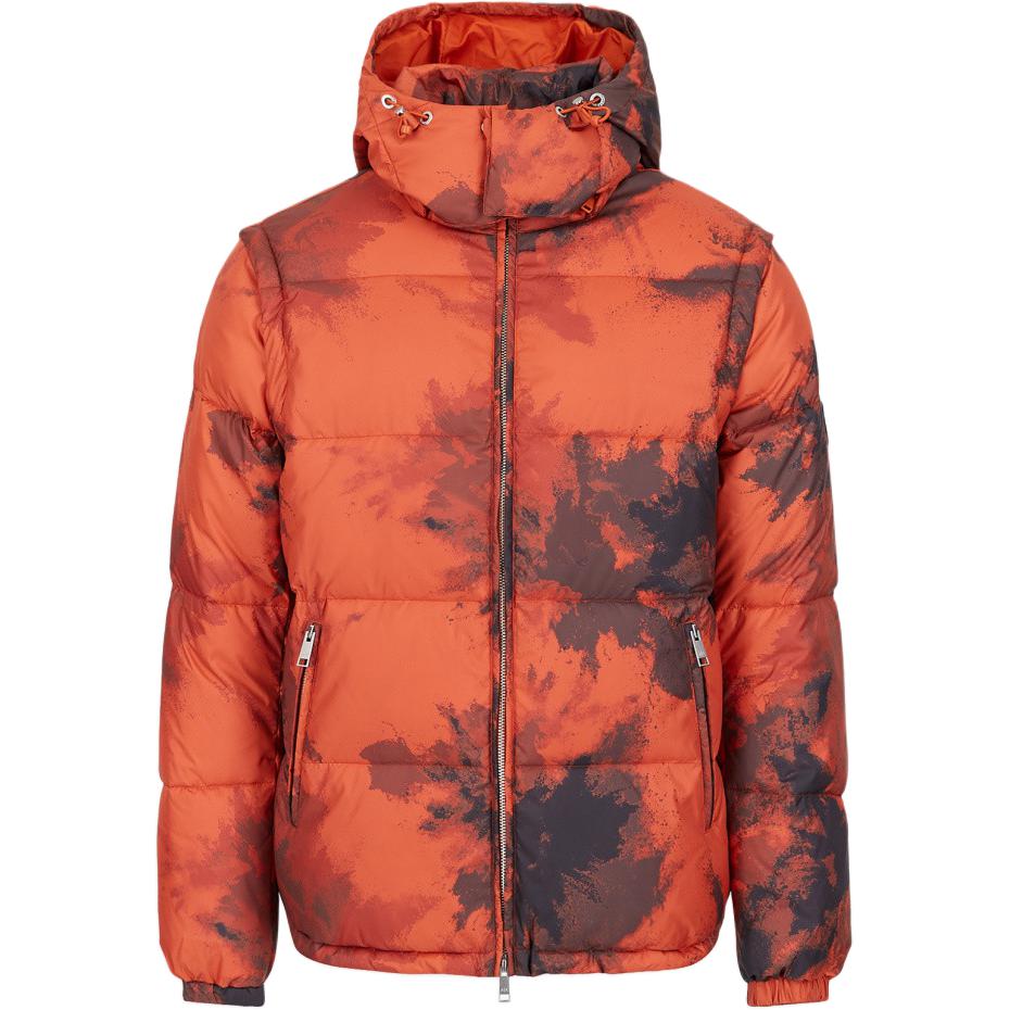 

ARMANI EXCHANGE Пуховик мужской камуфляж оранжевый, Camouflage Orange