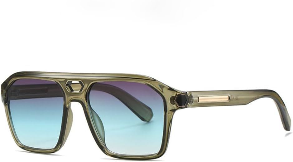 

Солнцезащитные очки в крупной прямоугольной оправе для мужчин, большие солнцезащитные очки-«водительские зеркала» для женщин, защита от УФ-излучения UV400 для мужчин MUTYNE, C6greengrey