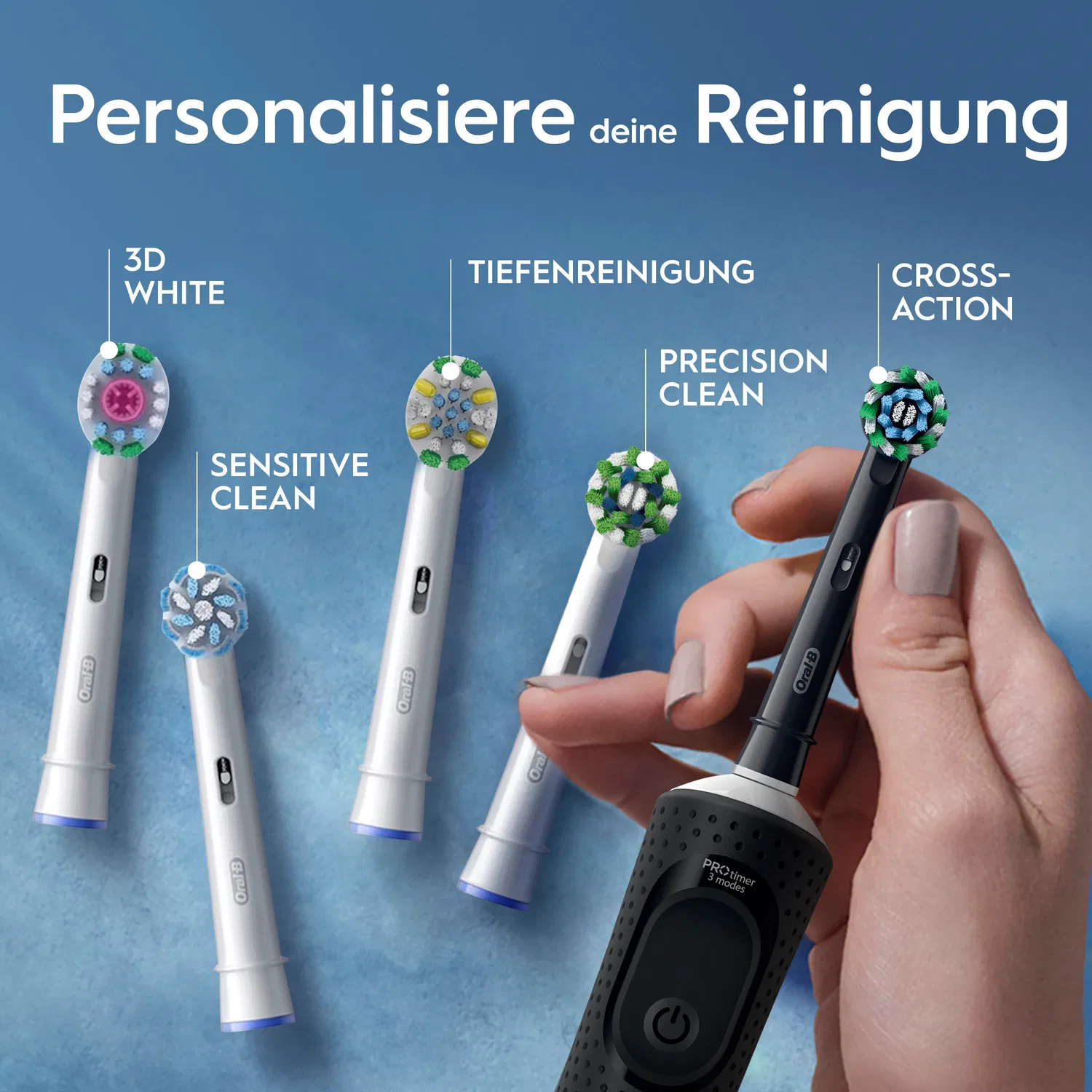 Электрическая зубная щетка Vitality Pro Oral-B черный — фото 3