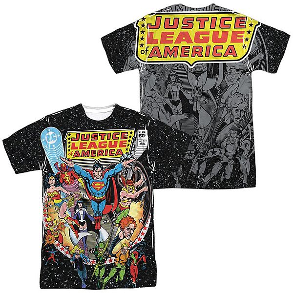 

Футболка adult poly crew с принтом justice league of america stars Licensed Character