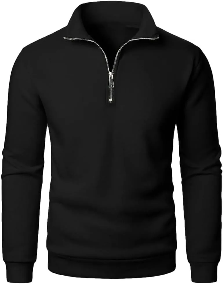 

Мужской свитер с высоким воротником и длинными рукавами