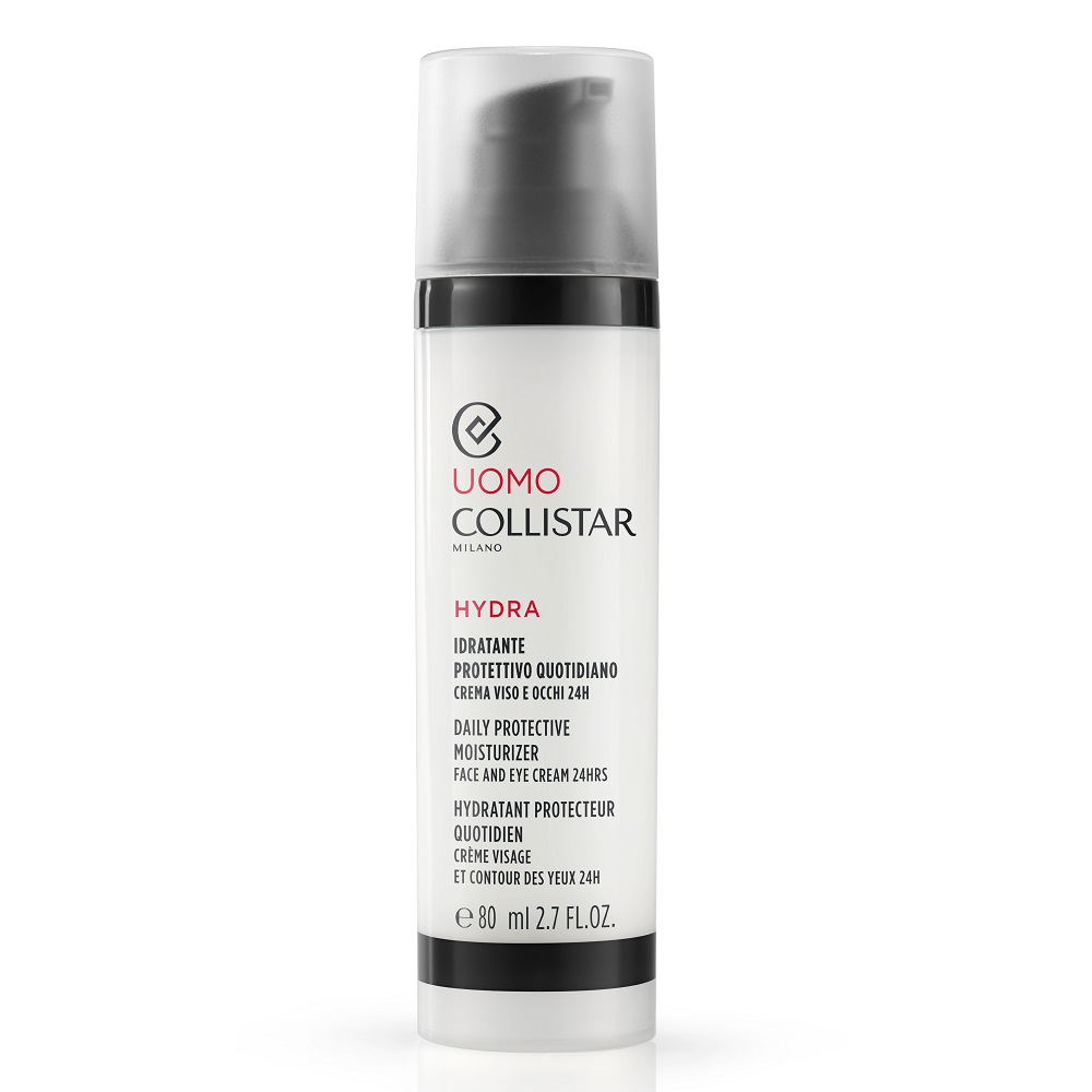 

Крем для лица и глаз для мужчин hydra man daily protective face & eye cream 24hrs Collistar, 80 мл