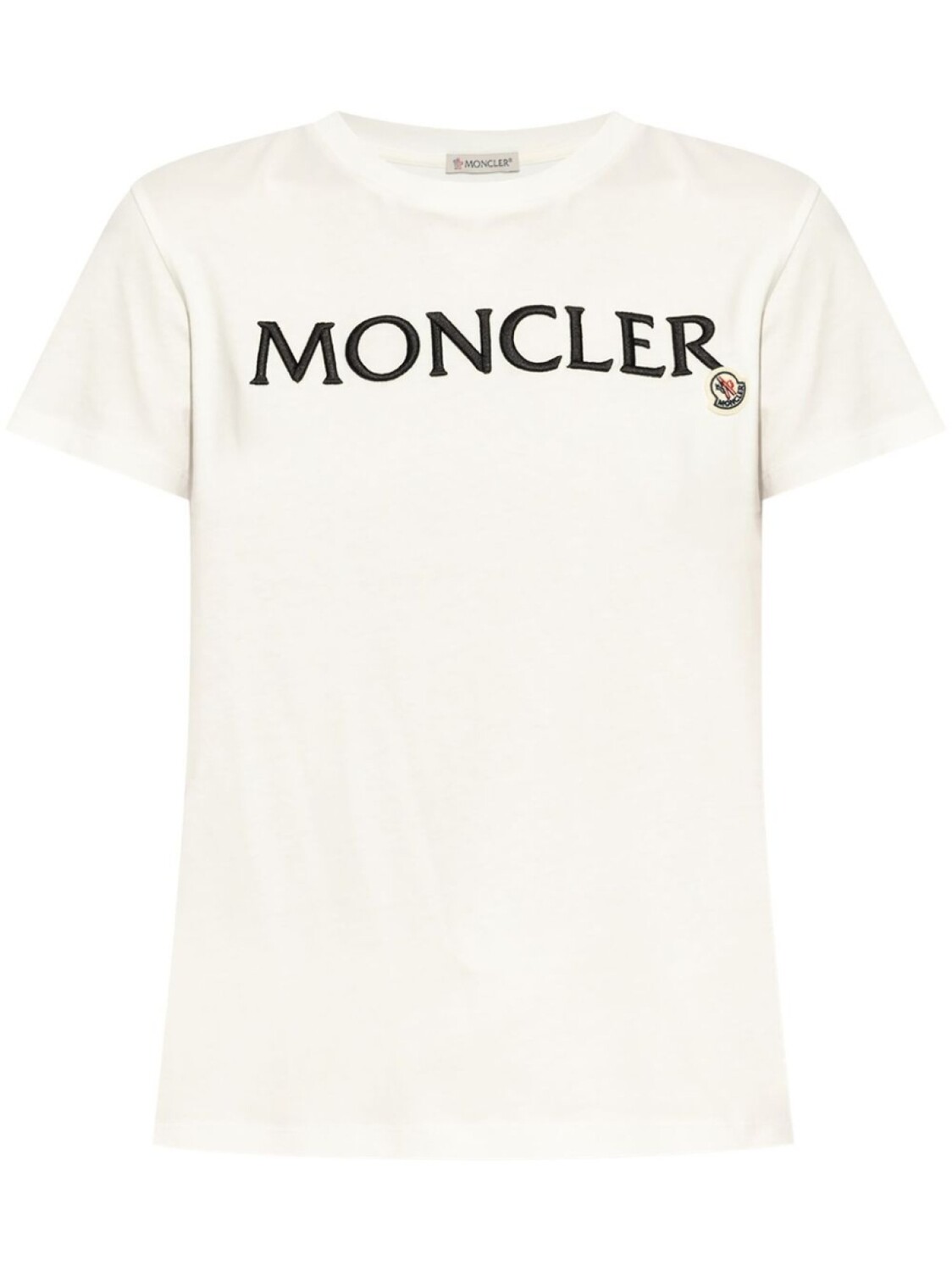 

Moncler футболка из хлопка с вышитым логотипом, белый
