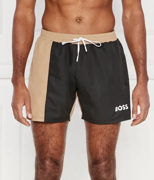 Пляжные шорты regular fit Boss, черный