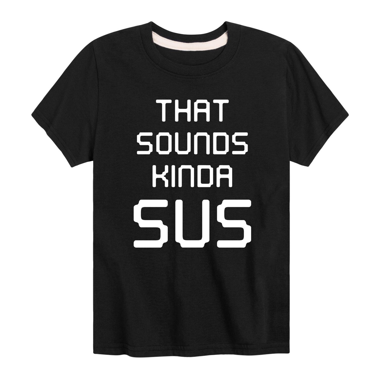 

Футболка Sounds Sus с рисунком для мальчиков 8–20 лет Licensed Character, черный