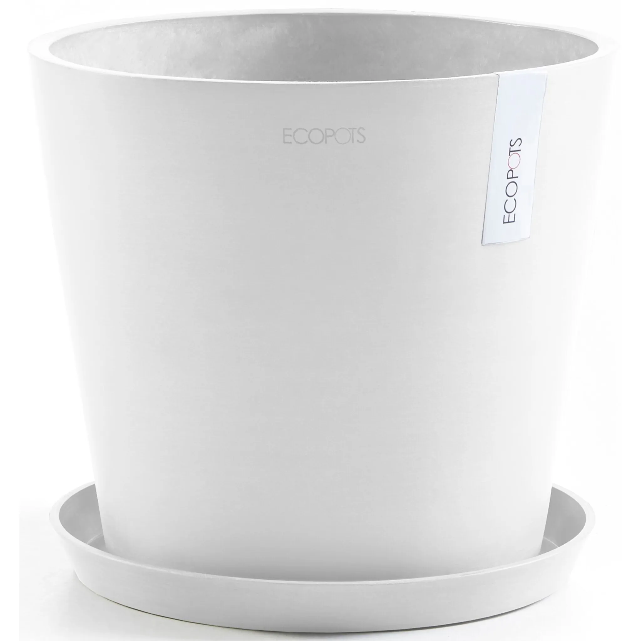 

Цветочный горшок ECOPOTS «Амстердам 40 Белый», для внутреннего и наружного применения: морозостойкий, ударопрочный и светостойкий