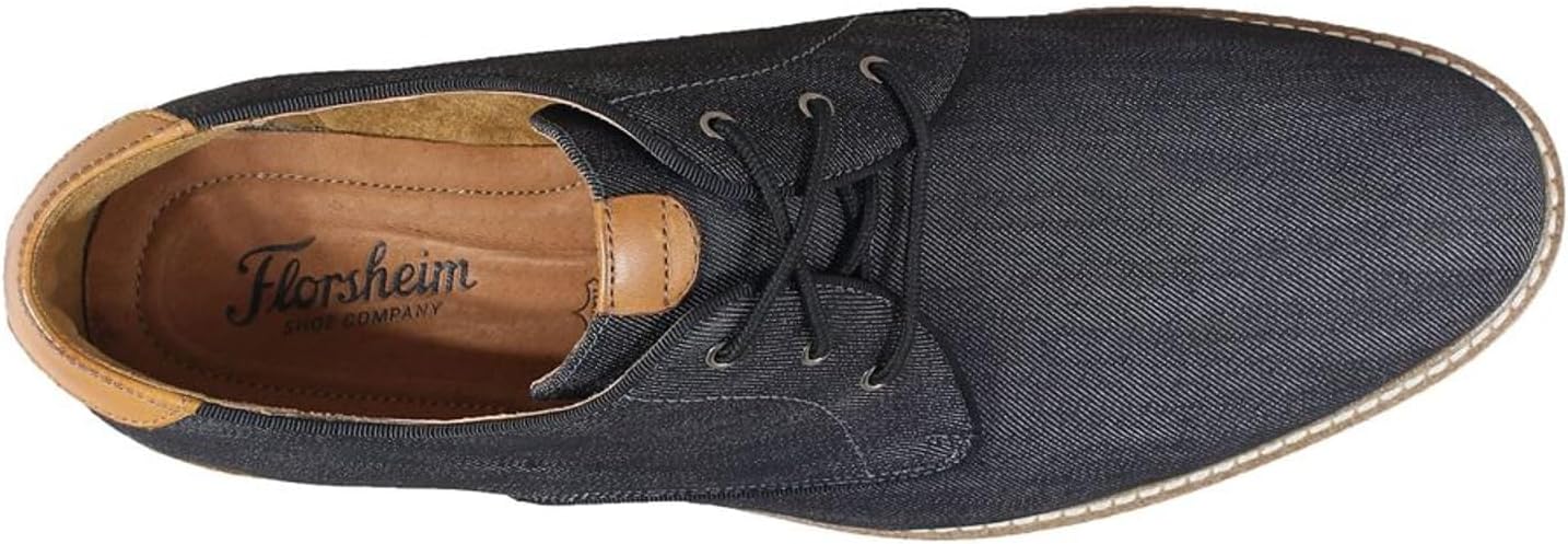 Мужские оксфорды Florsheim Highland Canvas с plain toe, черный — фото 2