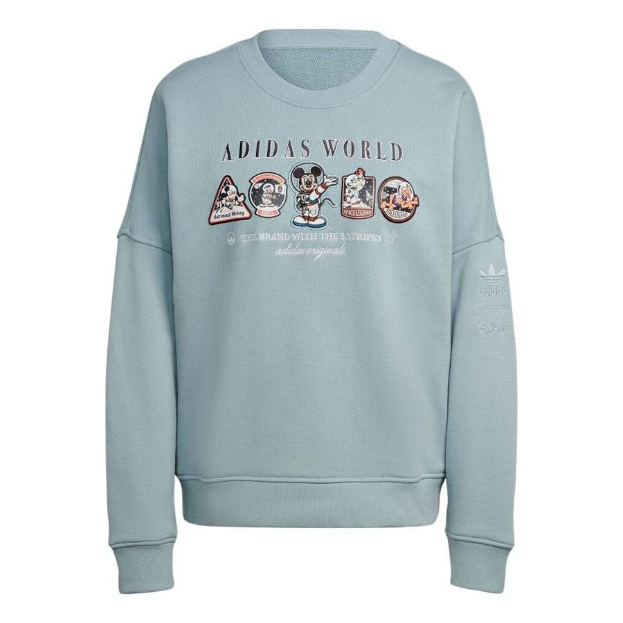 

Свитер (WMNS) adidas Loose Disney Sweatshirt 'Teal'