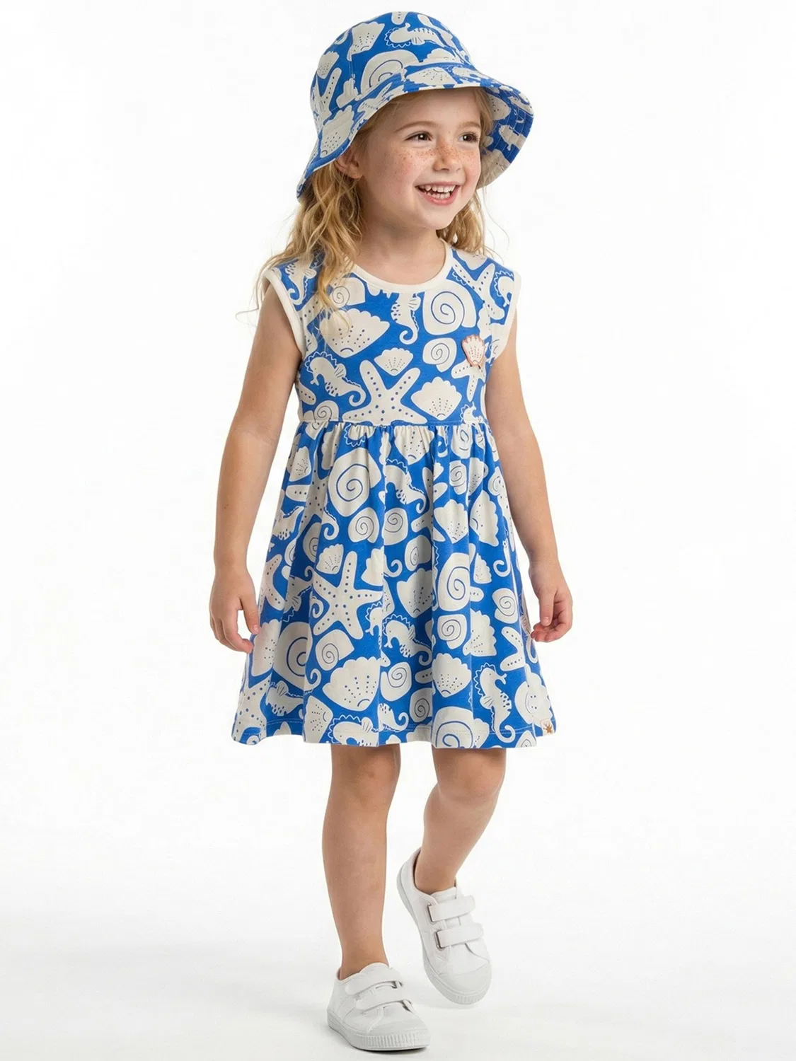 Платье Sigikid Kleid Sea You синего цвета — фото 3