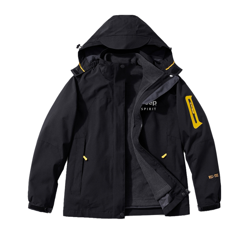 

JEEP SPIRIT Теплый ветровка унисекс, Women's Black (3-in-1)